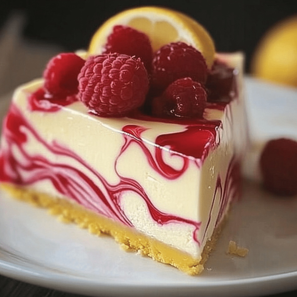 Lemon Raspberry Cheesecake Recipe