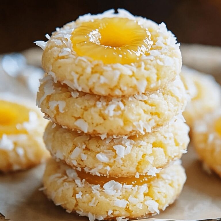 Hawaiian Pineapple Coconut Thumbprint Cookies Recipe