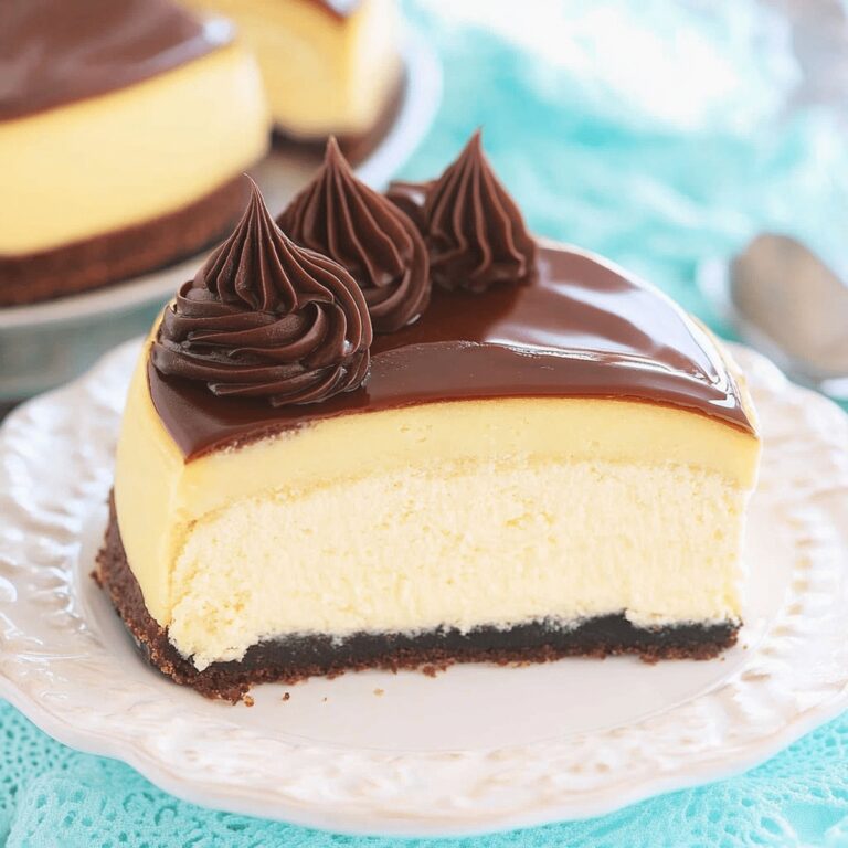 Dreamy Boston Cream Pie Cheesecake Recipe