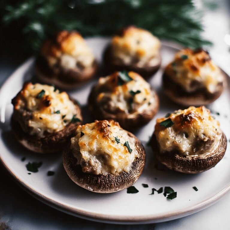 Best Christmas Stuffed Mushrooms Recipe