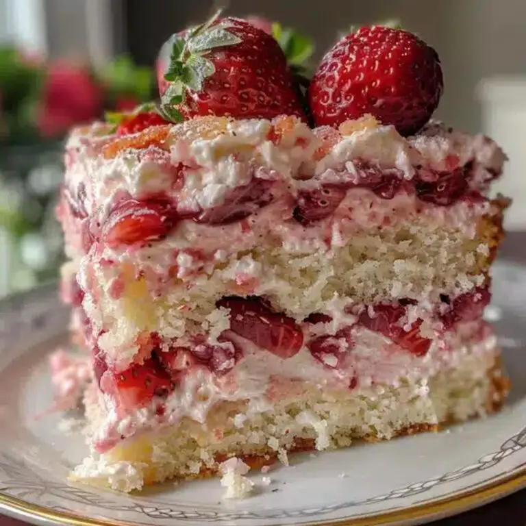 Strawberry Earthquake Cake Recipe