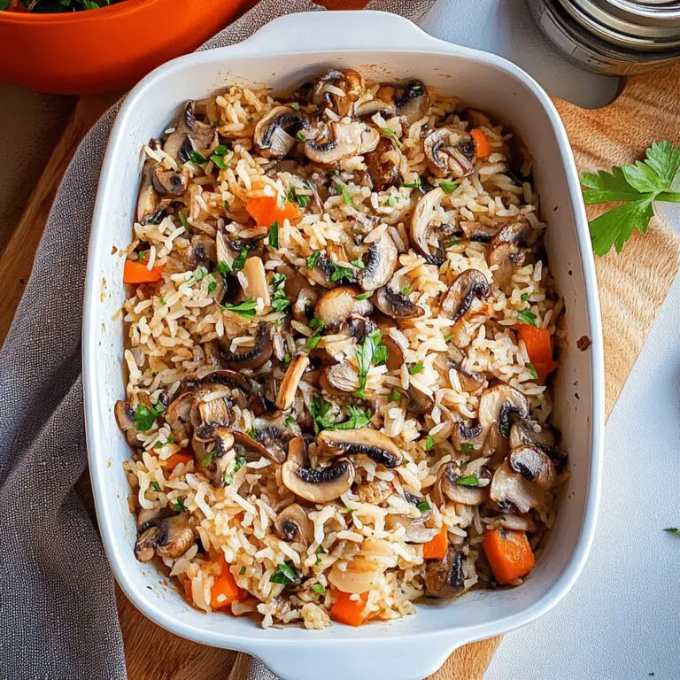 Hearty Mushroom Rice Recipe