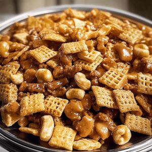 Crunchy Sweet & Salty Toffee Chex Mix Recipe