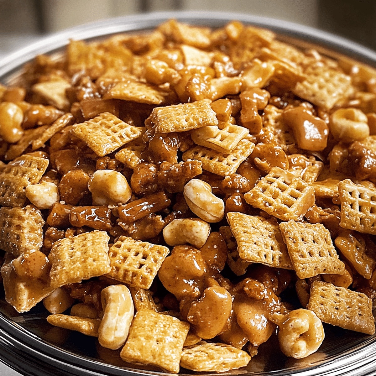 Crunchy Sweet & Salty Toffee Chex Mix Recipe