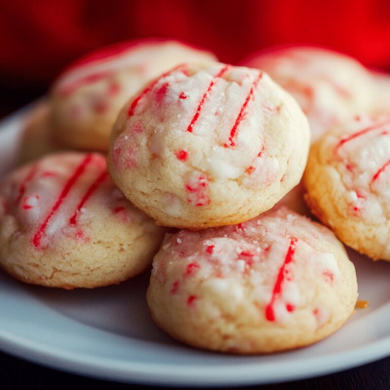 Frosty Candy Cane Cookies Recipe