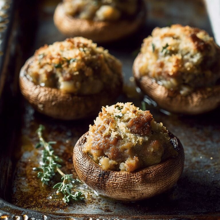 Stuffed Mushrooms With Italian Sausage Recipe