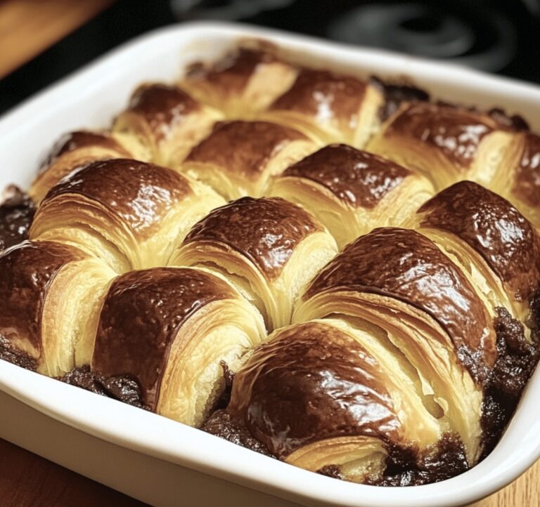 Heavenly Chocolate Croissant Breakfast Bake Recipe