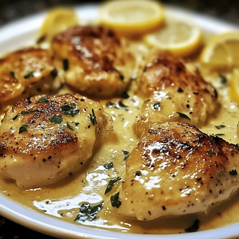 Tangy Creamy Lemon Garlic Chicken Recipe
