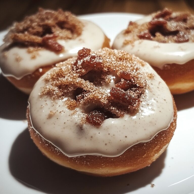 Cinnamon Sugar Bacon Donuts With Bourbon Whipped Cream Recipe