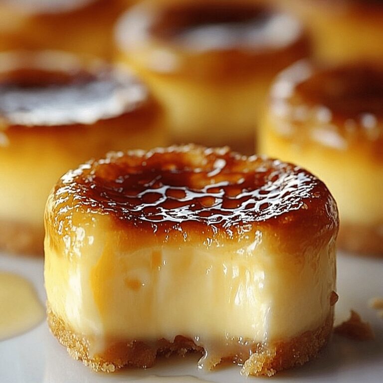 Sweet Mini Creme Brulee Cheesecakes Recipe