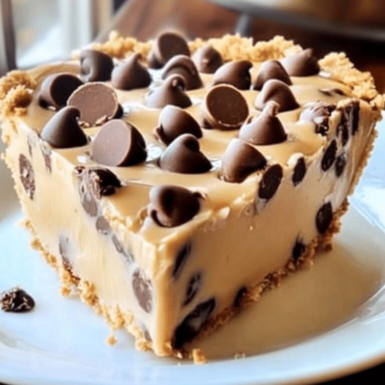 Chocolate Chip Peanut Butter Pie Recipe