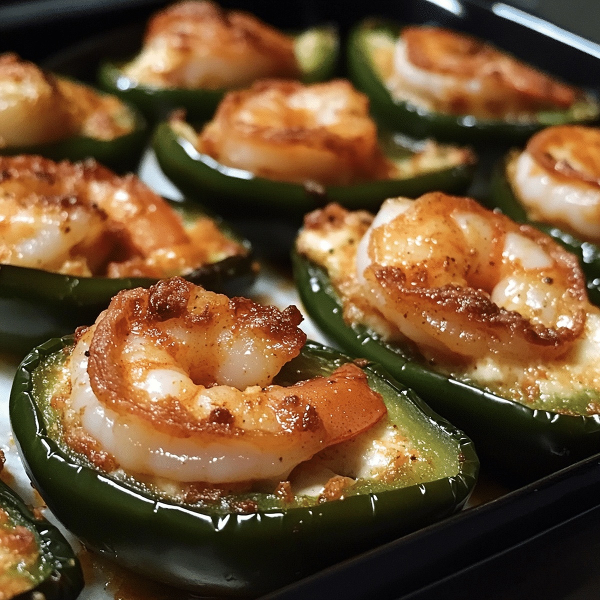 Fiery Cajun Shrimp Stuffed Jalapenos Recipe