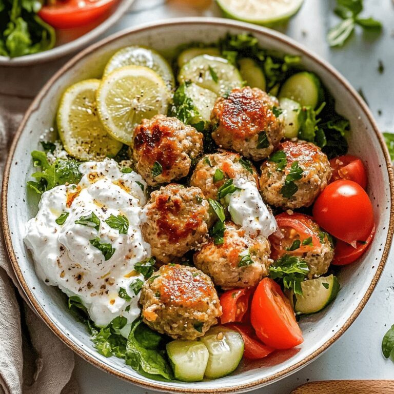 Greek Chicken Meatballs Recipe
