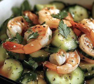Crisp Shrimp And Cucumber Salad Recipe