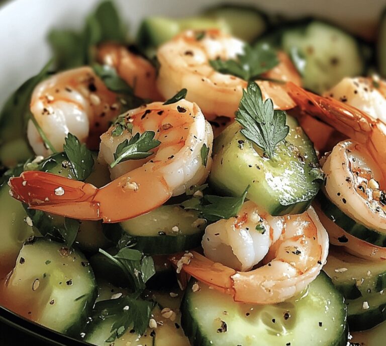 Crisp Shrimp And Cucumber Salad Recipe