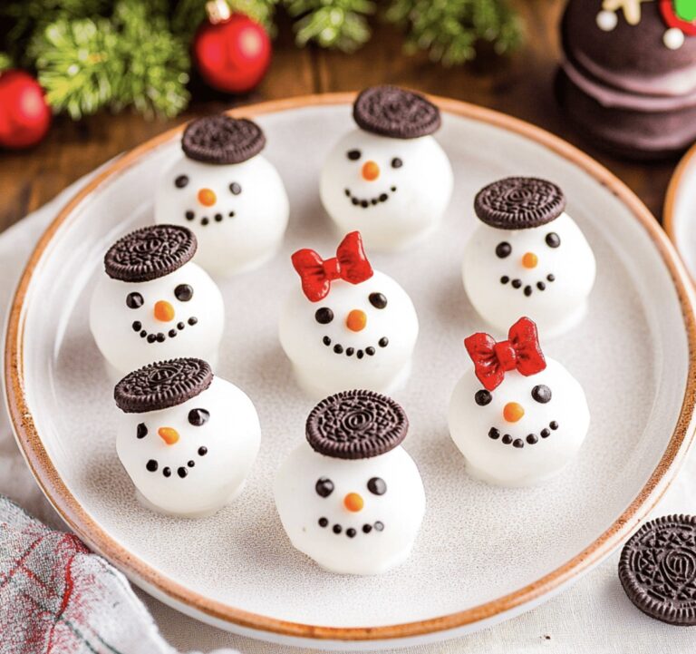 Festive Snowman Oreo Balls Recipe