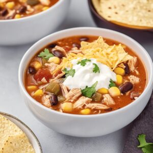 7 Can Chicken Taco Soup Recipe