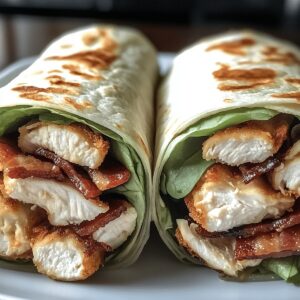Crispy Bacon Ranch Chicken Wraps Recipe