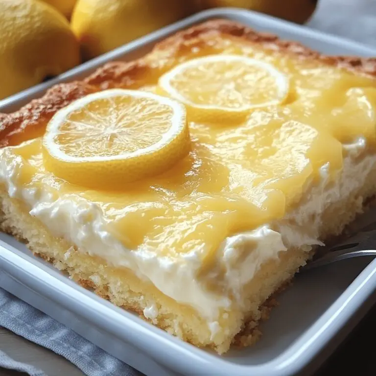 4-Ingredient Lemon Cream Cheese Dump Cake Recipe