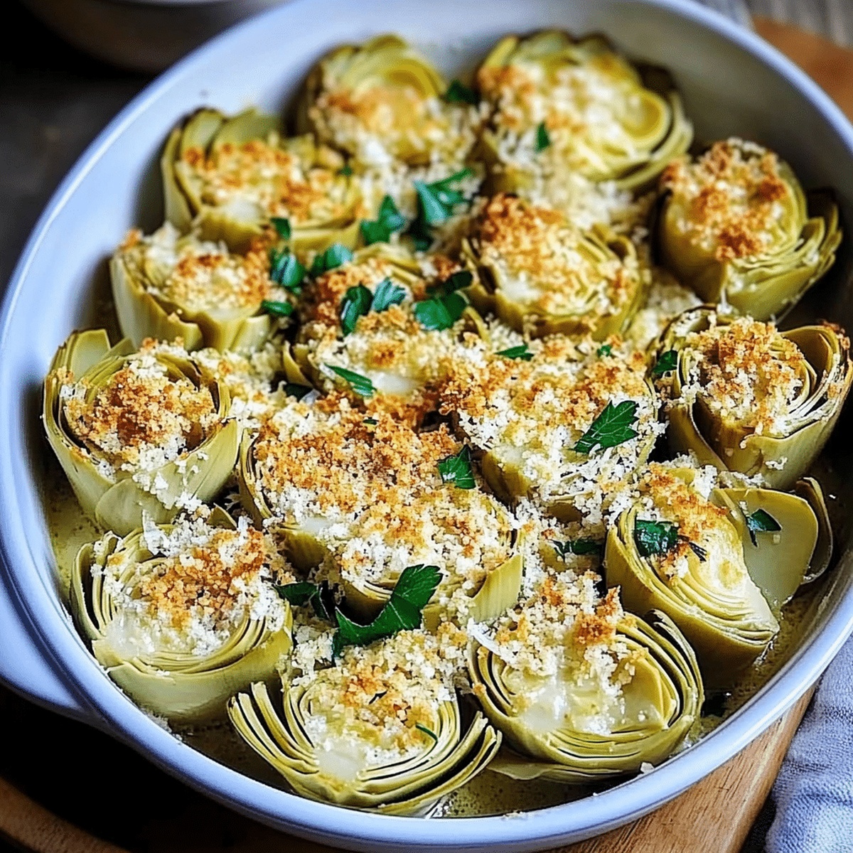 Crispy Artichoke Hearts With Parmesan Breadcrumbs Recipe