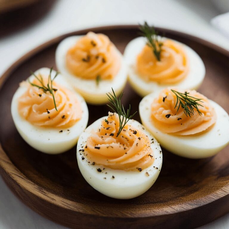 Elegant Smoked Salmon Deviled Eggs Recipe