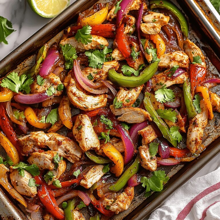 Sizzling Sheet Pan Chicken Fajitas Recipe