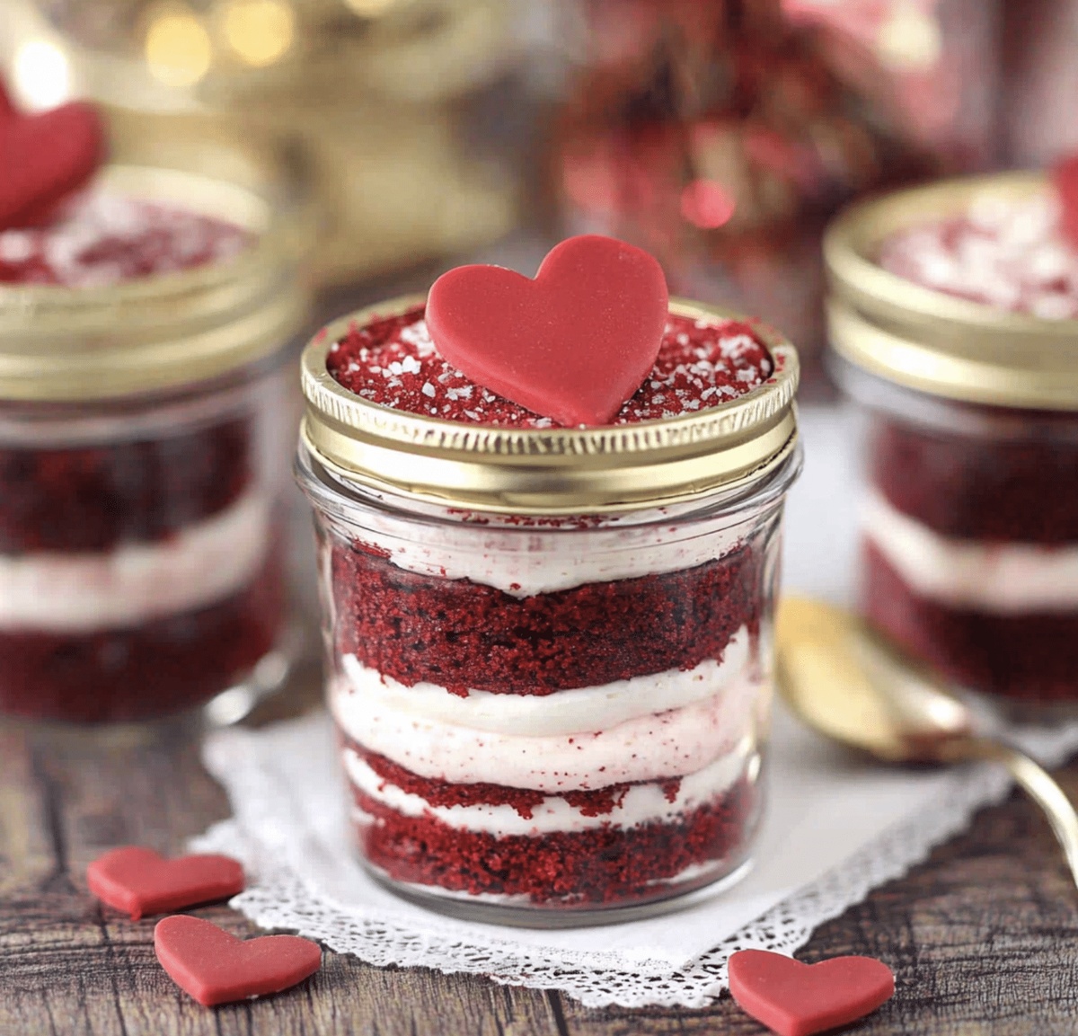 Elegant Red Velvet Cake In A Jar Recipe