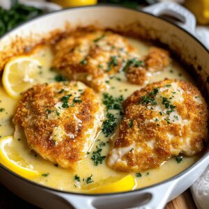 Crispy Parmesan Crusted Chicken With Lemon Butter Sauce Recipe
