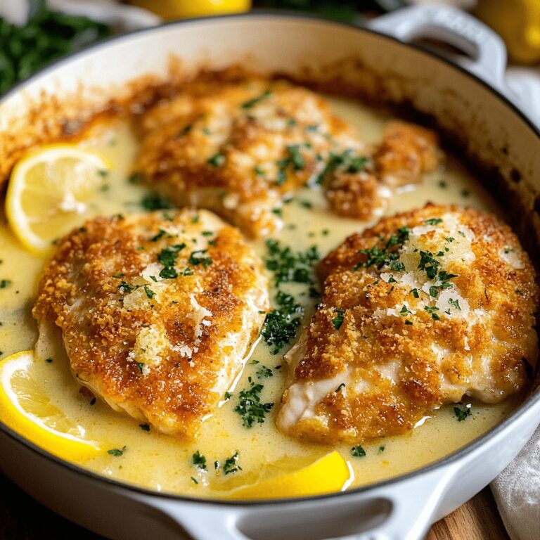 Crispy Parmesan Crusted Chicken With Lemon Butter Sauce Recipe