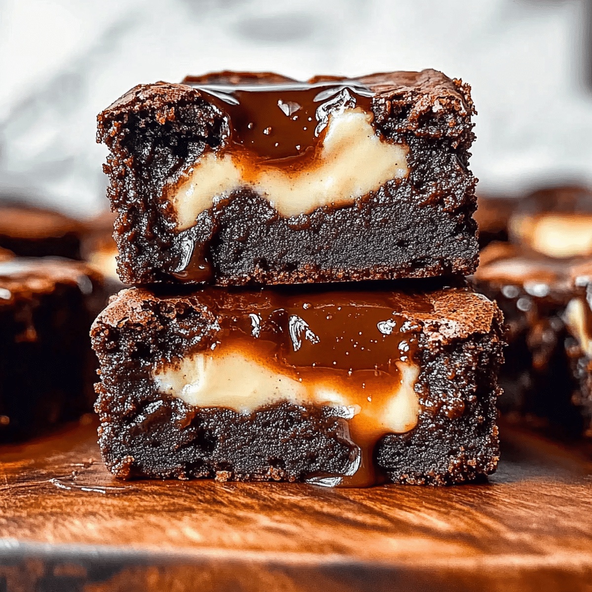 Decadent Caramel Cheesecake Nutella Brownies Recipe