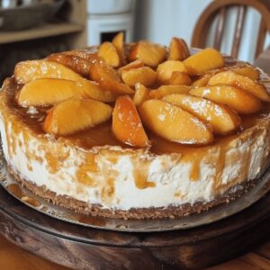 Peach Cobbler Cheesecake Recipe