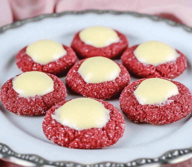 Heavenly Red Velvet Thumbprint Cookies With Cream Cheese Recipe