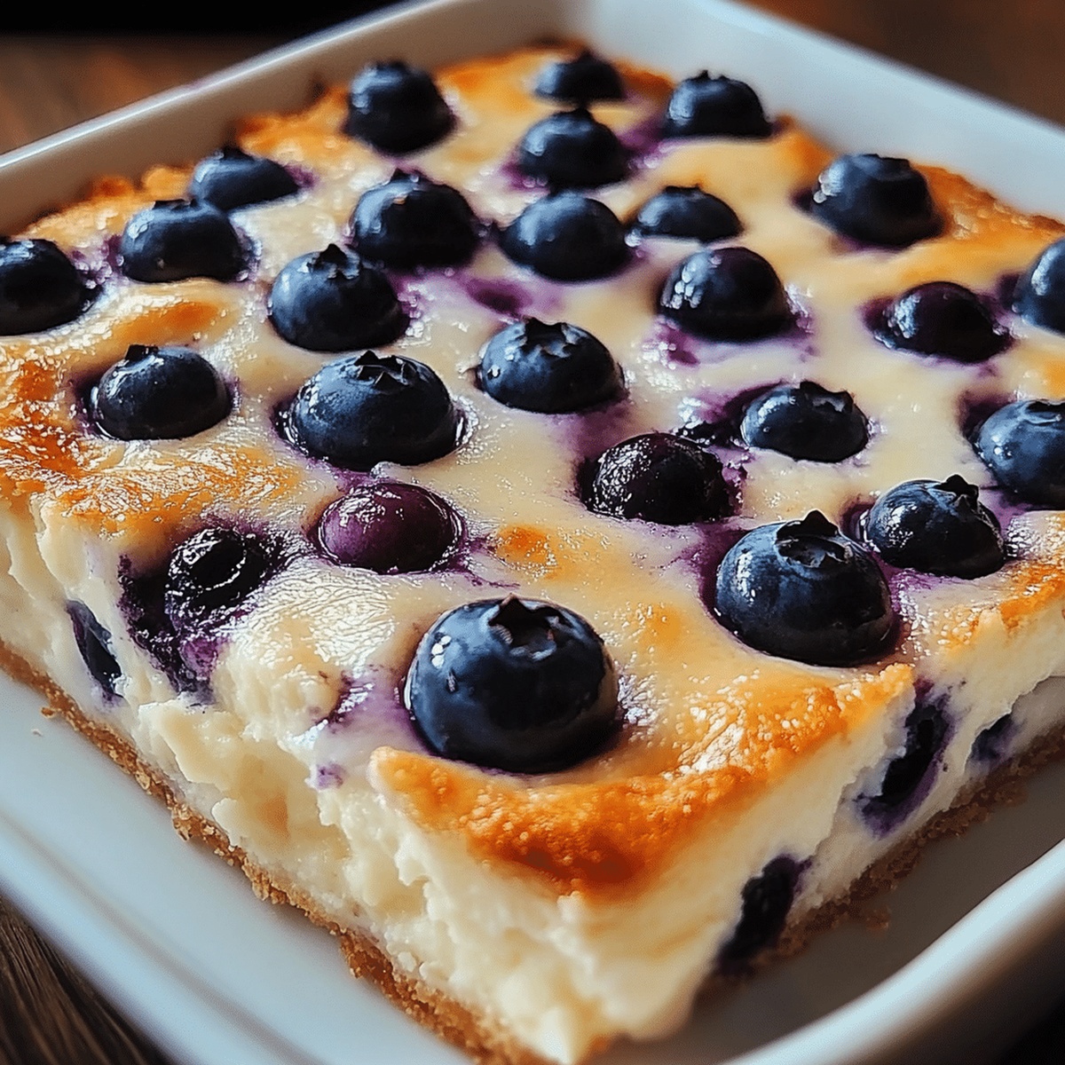 Fluffy Blueberry Cottage Cheese Breakfast Bake Recipe