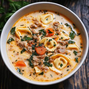 Creamy Sausage Tortellini Soup Recipe