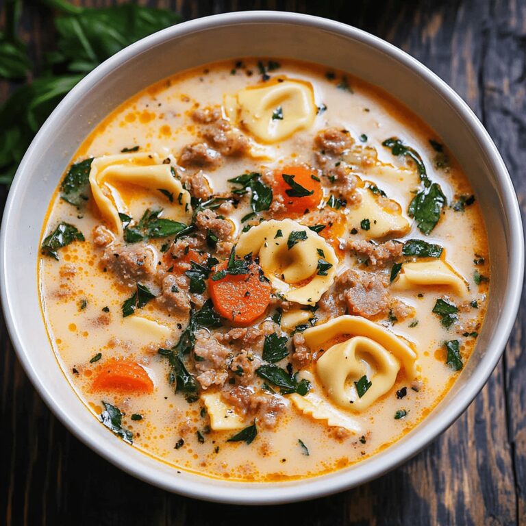 Creamy Sausage Tortellini Soup Recipe