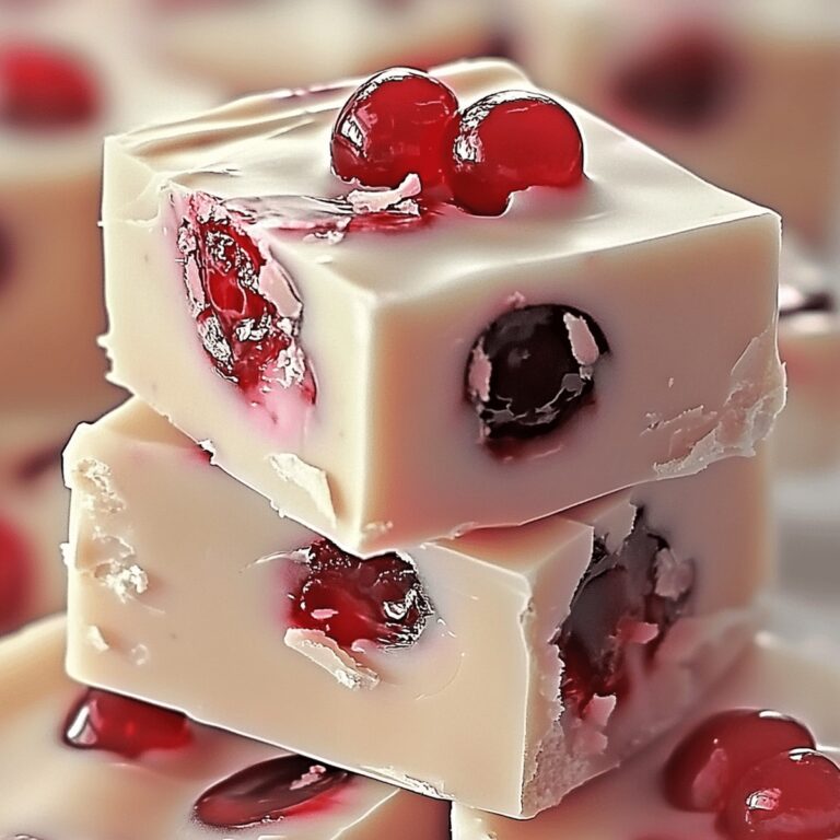 Maraschino Cherry White Chocolate Fudge Recipe