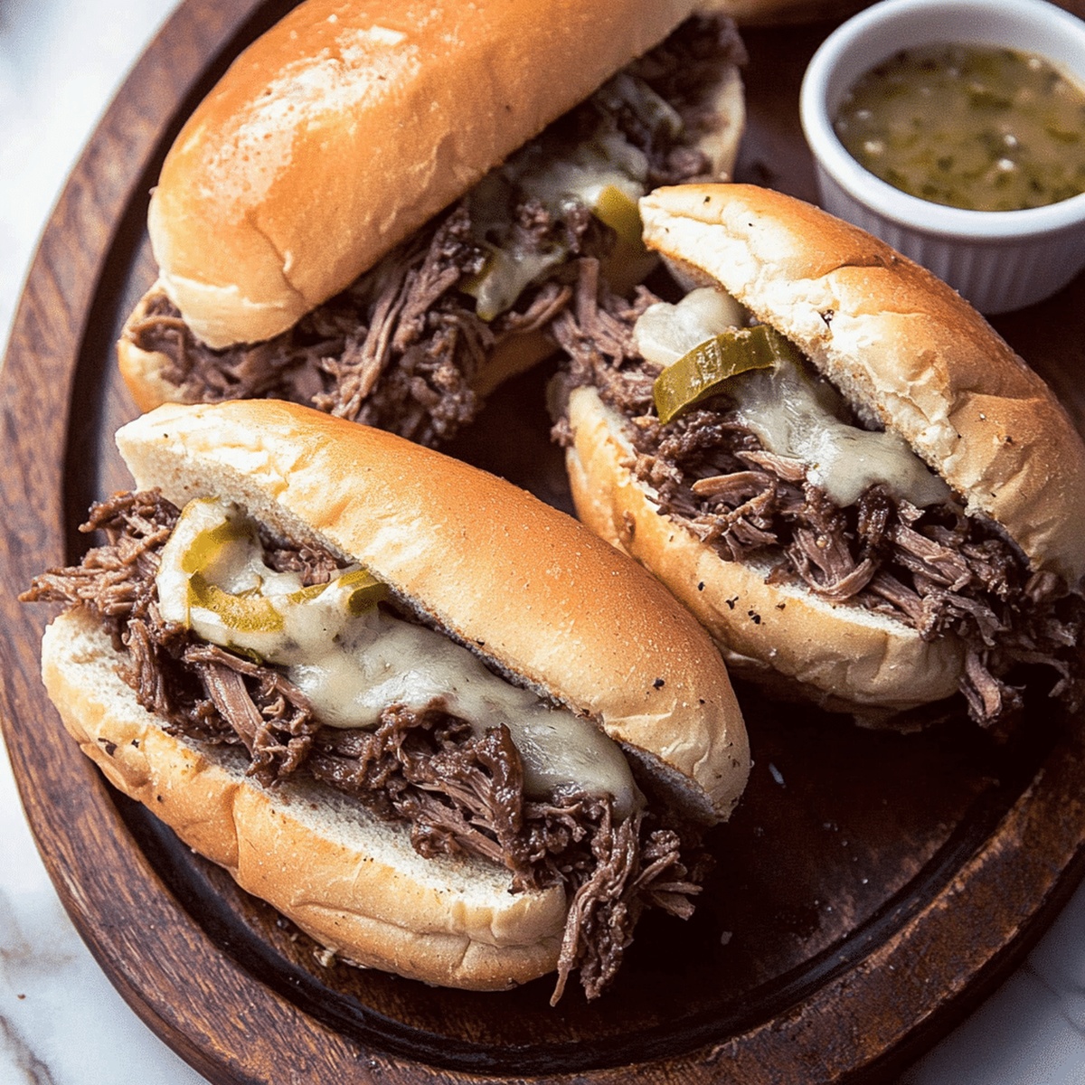 Tender Crock Pot Italian Beef Sandwiches Recipe