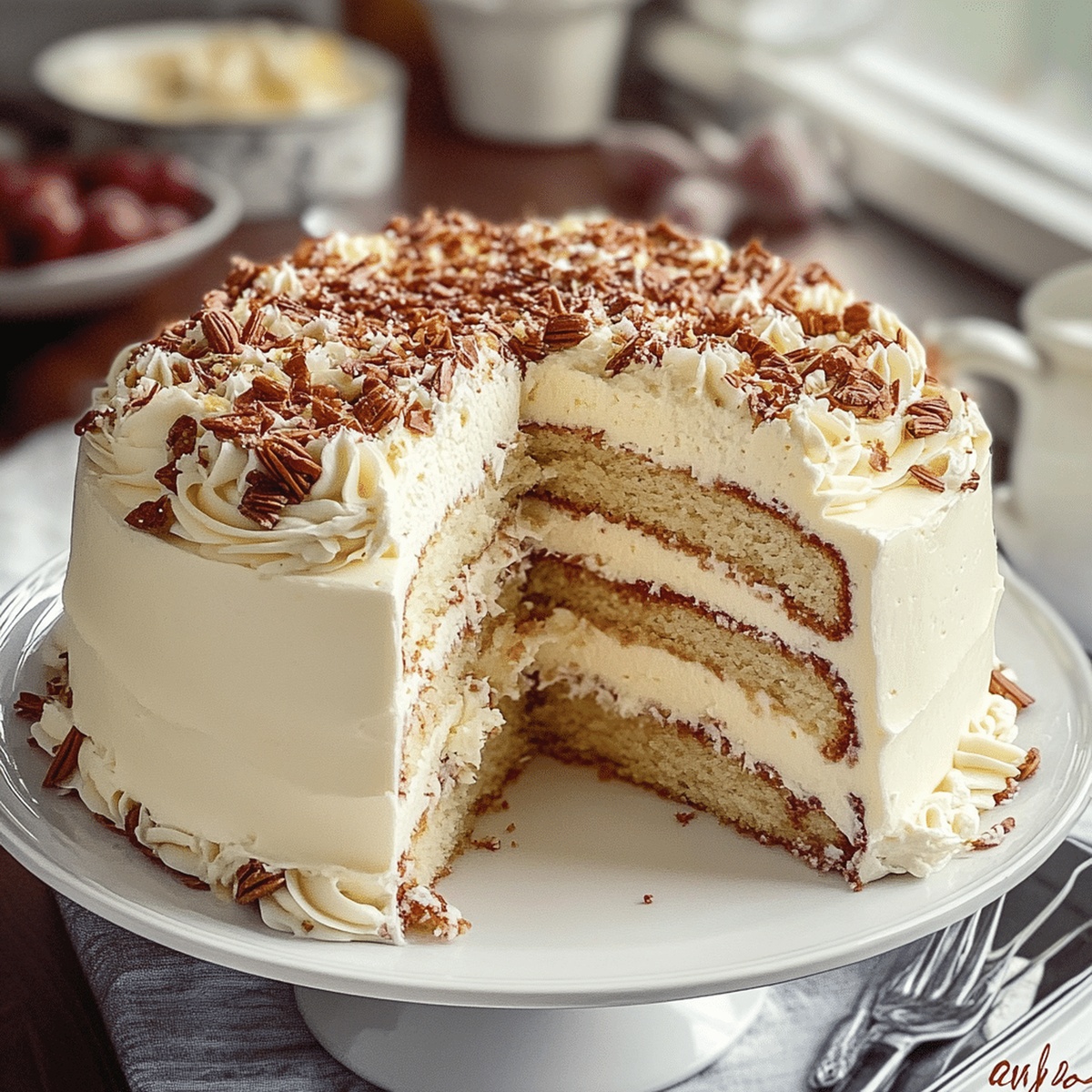 Quick Italian Cream Cake Recipe