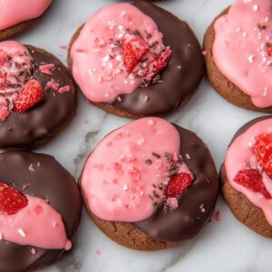 Elegant Chocolate Covered Strawberry Cookies Recipe