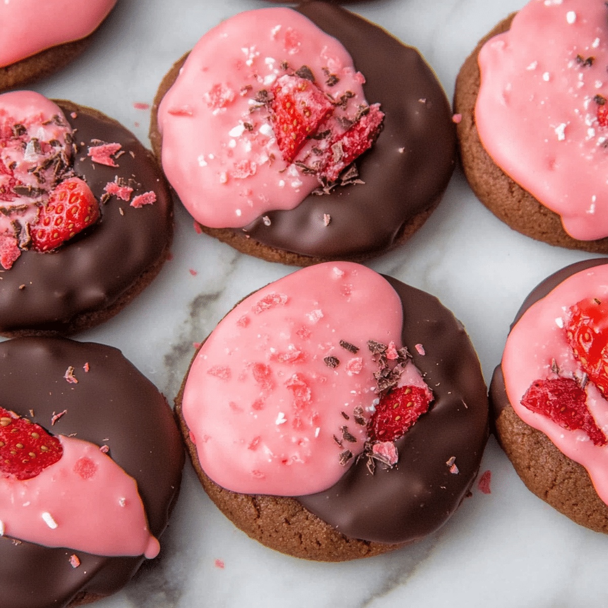 Elegant Chocolate Covered Strawberry Cookies Recipe