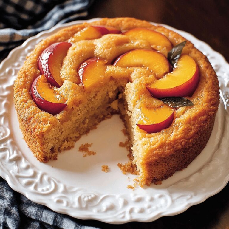 Moist Vegan Peach Coffee Cake Recipe
