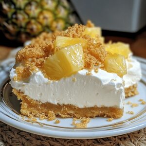 No-Bake Pineapple Heaven Cheesecake Dessert Recipe