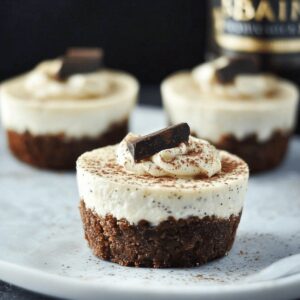 Boozy Baileys Mini Cheesecakes Recipe
