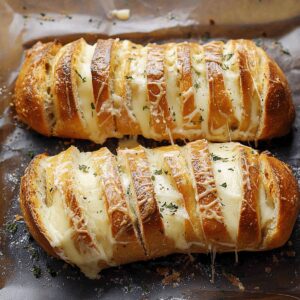 Hasselback Cheesy Bread Recipe