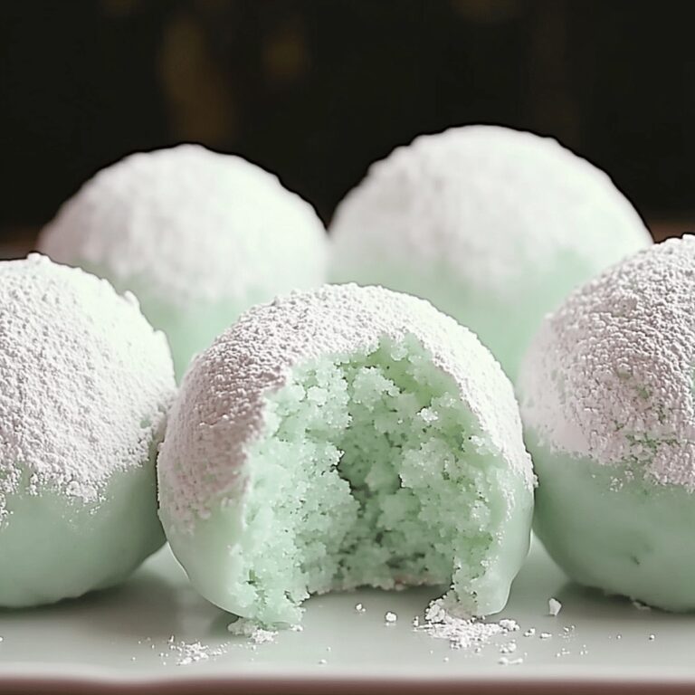 Minty Snowball Cookies Recipe