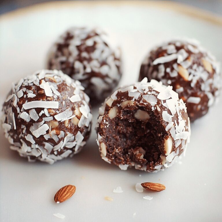 Heavenly Chocolate Coconut Almond Balls Recipe