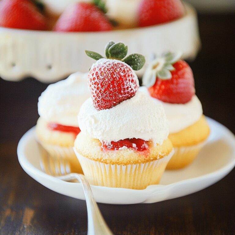 Strawberries And Cream Cupcakes Recipe