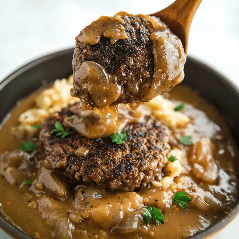 Sizzling Hamburger Steak And Gravy Recipe