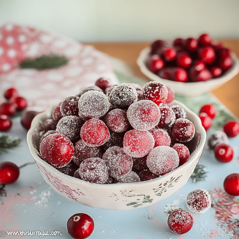 Sugared Cranberries Recipe