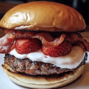 The Bacon Strawberry Shortcake Burger Recipe